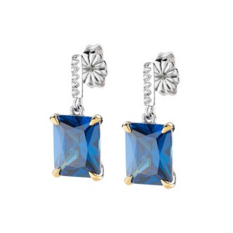 1 - Orecchini donna Amen Cocktail Argento 925 ECK1REBBLZ con zircone blu