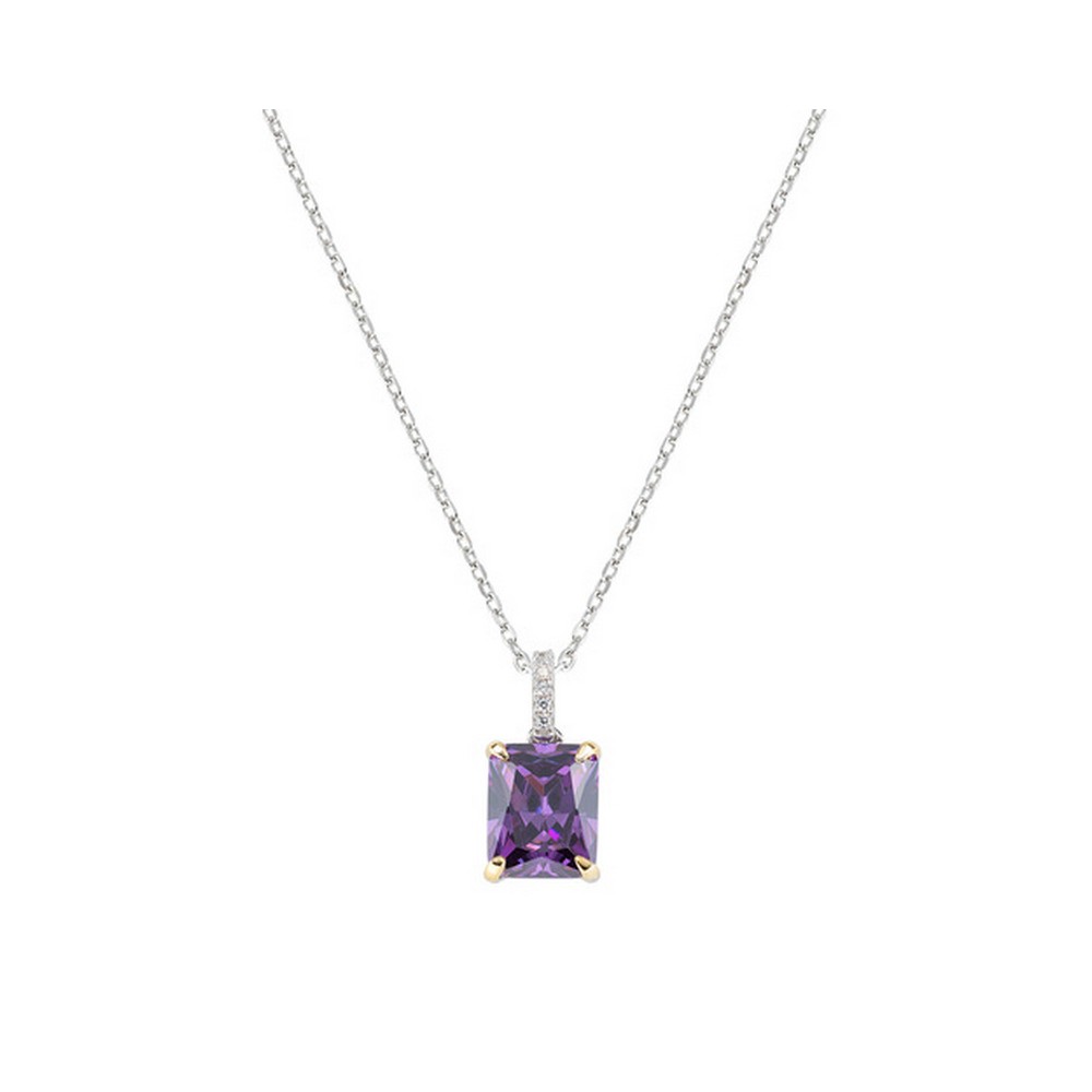 1 - Amen woman necklace Silver 925 CLCK1REBVIZ with purple zircon