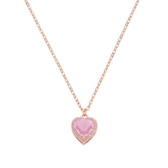 1 - Collana cuore donna Amen Creek Stone Argento 925 CLCRHRRO con zirconi bianchi e rosa