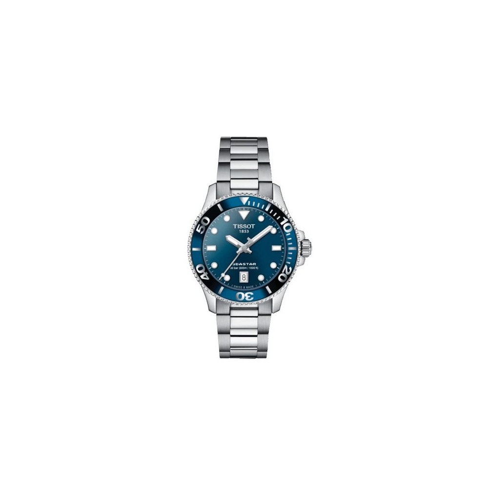 1 - Orologio Tissot Seastar 1000 40 mm solo tempo fondo blu T120.410.11.041.00