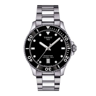 1 - Orologio Tissot Seastar 1000 40 mm solo tempo fondo nero T120.410.11.051.00