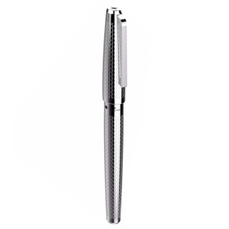 1 - Zancan HPN004 pen in steel engraved with wind rose