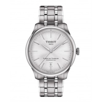 1 - Orologio Tissot Chemin Des Tourelles Powermatic 80 T139.807.11.031.00 cassa e bracciale acciaio