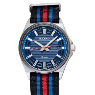 1 - Seiko Sport man watch only time SUR509P1 multicolor nylon strap