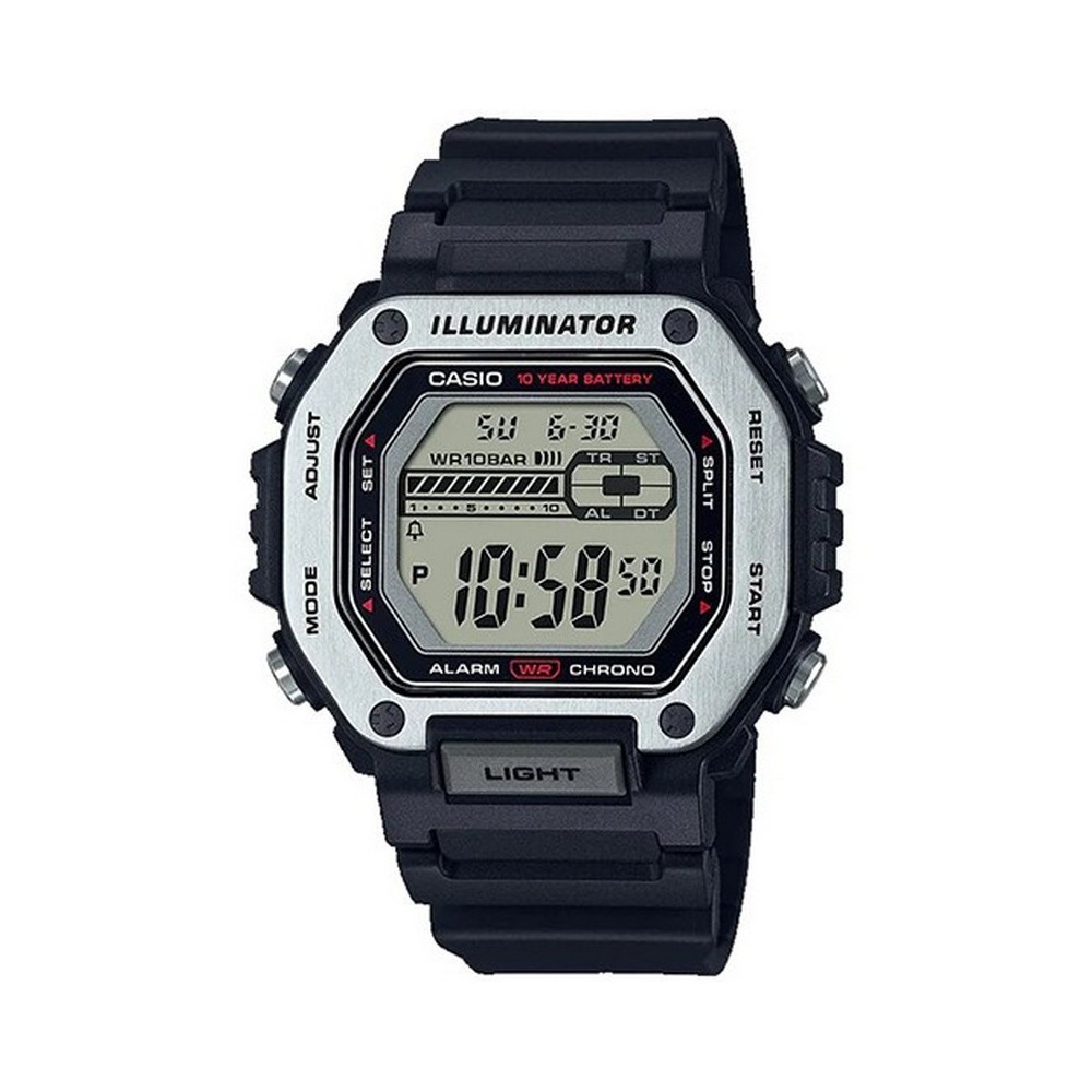 1 - Casio Collection Square black MWD-110H-1AVEF resin digital men's watch