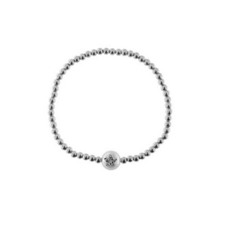 1 - Bracciale elastico donna Rue des Mille Galactica perla con stella BRZ-013 M2 RH Argento 925