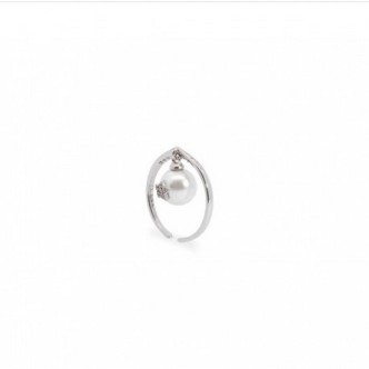 1 - Anello donna Rue des Mille Galactica perla con zirconi ANZ-013 M1 RH Argento 925