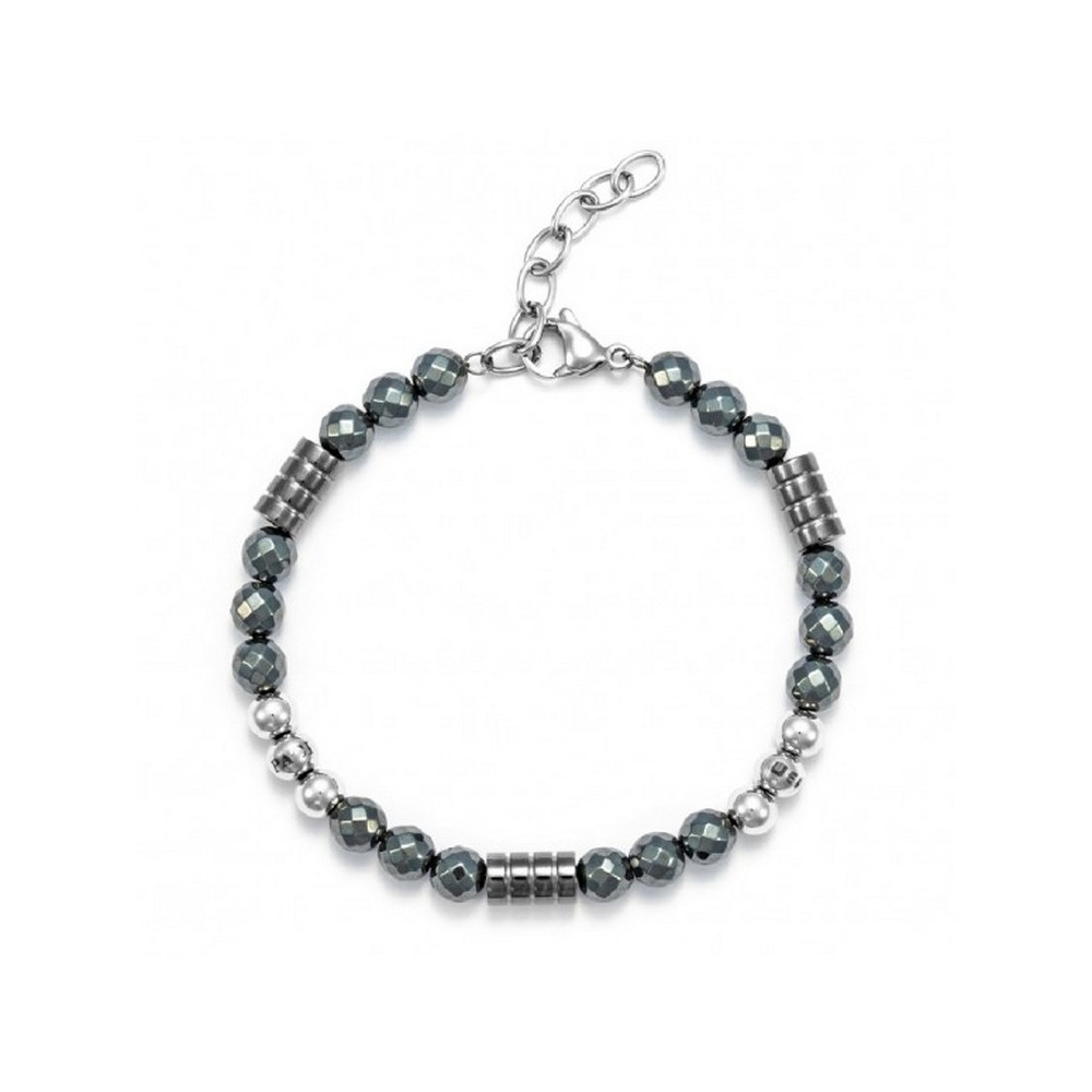 1 - Cesare Paciotti 4UBR5626 steel hematite men's bracelet