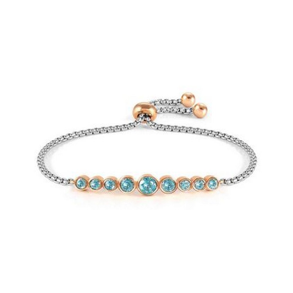 1 - Nomination Milleluci steel bracelet with blue crystals 028010/006