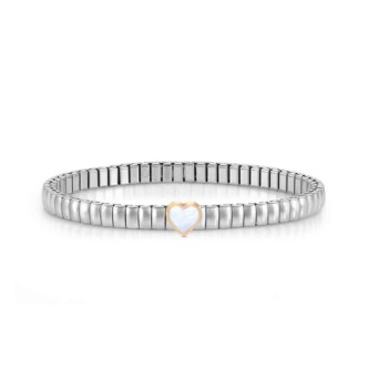 1 - Bracciale cuore donna Nomination X TE acciaio con madreperla 046009/114