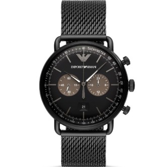 1 - Watch Emporio Armani steel Chronograph man analog steel strap AR11142