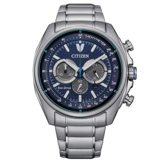 1 - Orologio uomo cronografo Citizen Crono Active Eco Drive fondo blu CA4560-81L