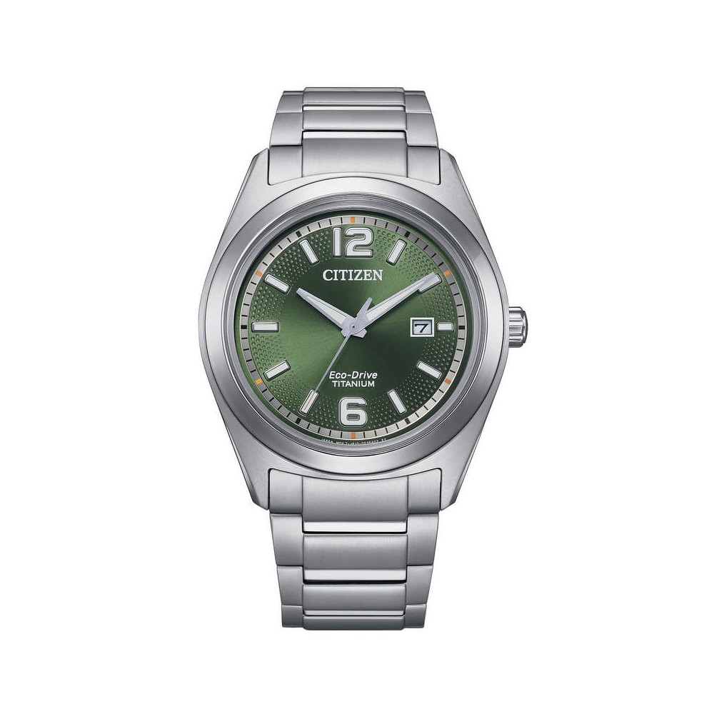 1 - Citizen Super Titanium man watch AW1641-81X green background