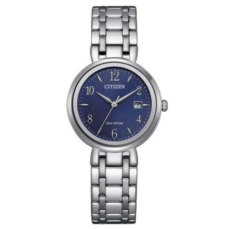 1 - Orologio donna solo tempo Citizen Lady blu Eco Drive acciaio EW2690-81L