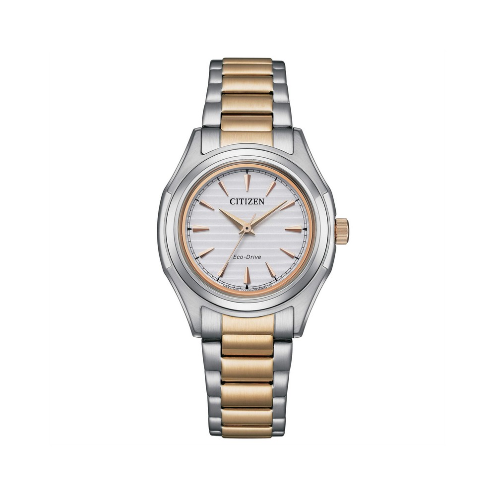 1 - Orologio donna solo tempo Citizen Lady bicolor Eco Drive acciaio FE2116-85A