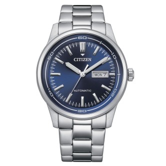 1 - Orologio uomo automatico meccanico Citizen acciaio fondo blu NH8400-87L