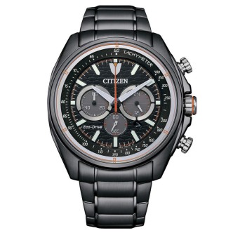 1 - Orologio uomo cronografo Citizen Crono Active nero Eco Drive CA4567-82H