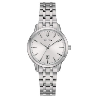 1 - Orologio donna Bulova Sutton Lady fondo grigio 96M165 acciaio