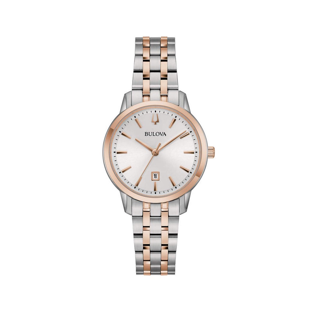 1 - Orologio donna Bulova Sutton Lady bicolor acciaio e rosè 98M137