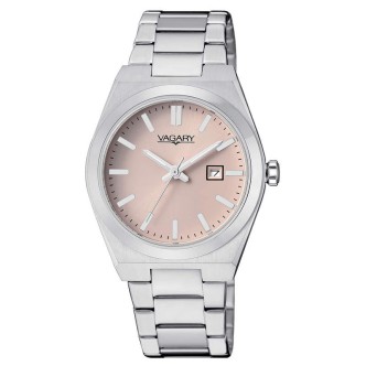 1 - Orologio donna solo tempo Vagary by Citizen Timeless Lady rosa IU3-118-91