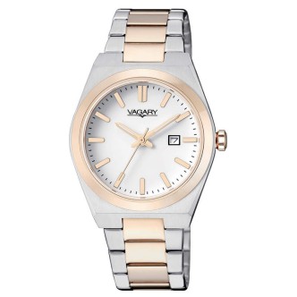 1 - Orologio donna solo tempo Vagary by Citizen Timeless Lady bicolor IU3-134-11