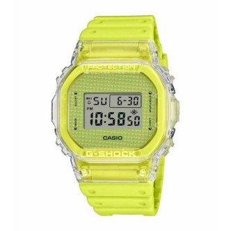 1 - Orologio Casio G-Shock Lucky Drop giallo fluo DW-6900GL-9ER cassa e bracciale resina