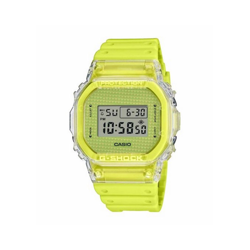 1 - Orologio Casio G-Shock Lucky Drop giallo fluo DW-6900GL-9ER cassa e bracciale resina