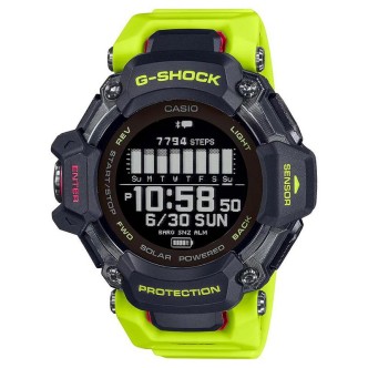 1 - Smartwatch Casio uomo giallo GBD-H2000-1A9ER solare cinturino in resina