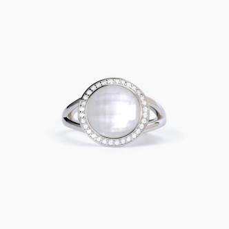 1 - Anello donna Argento Mabina Diva 523299 con madreperla