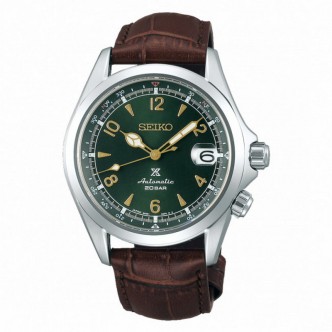 1 - Orologio Automatico Seiko Alpinist Prospex verde SPB121J1 cinturino in pelle