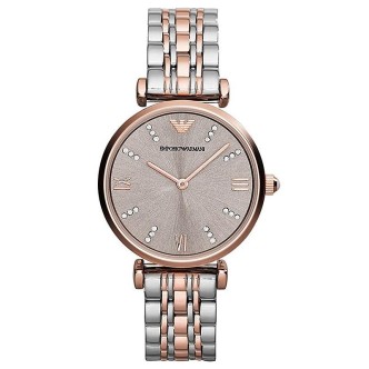 1 - Orologio Emporio Armani acciaio solo tempo analogico donna cinturino in acciaio AR1840