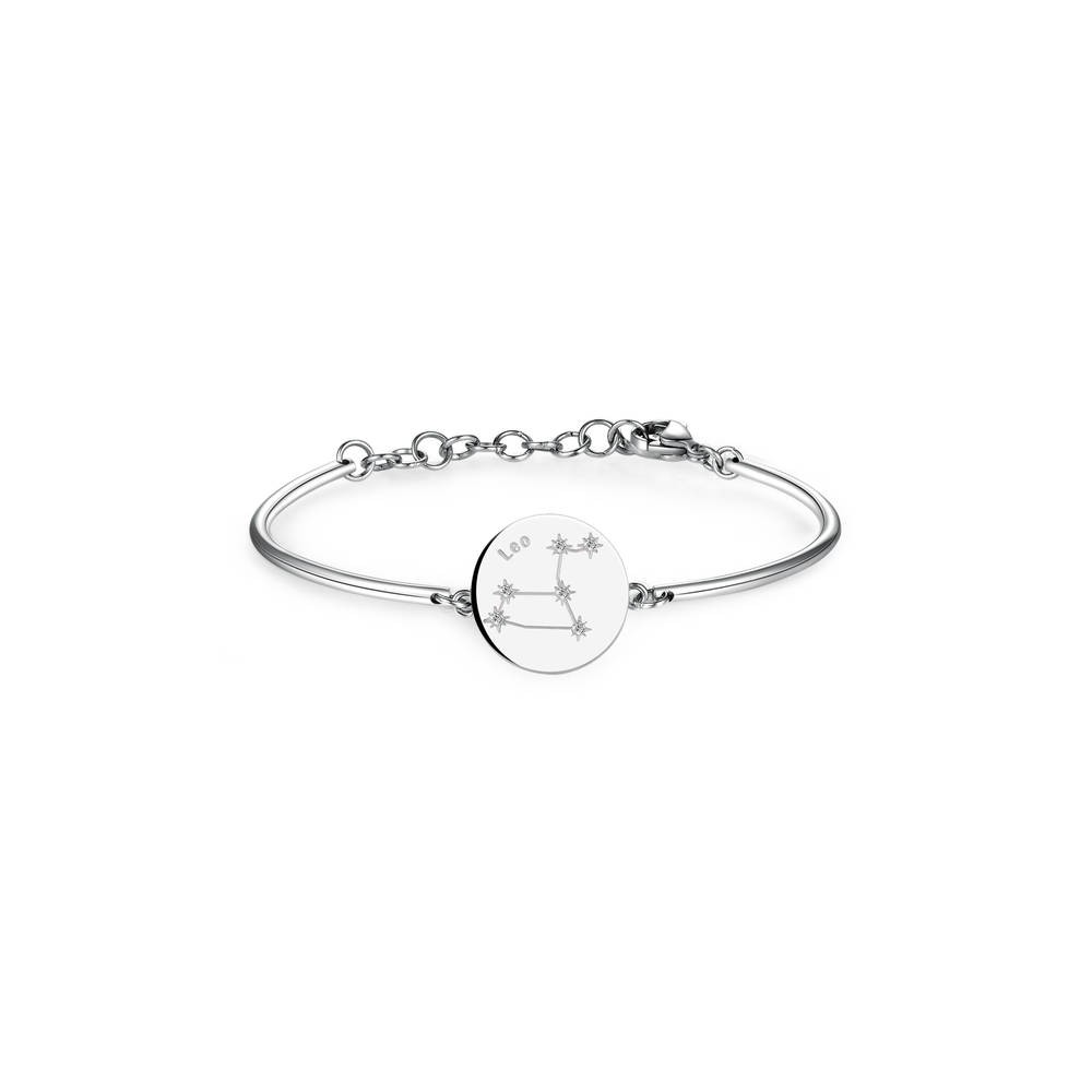 1 - BHK15 Brosway bracelet in 316L stainless steel and Swarovski crystals with Lion zodiac sign Chakra engraved collection