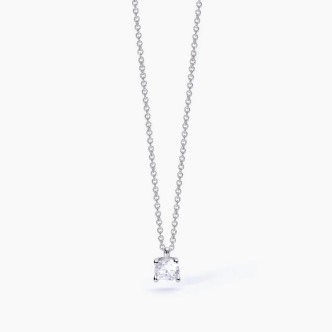 1 - Collana donna Argento Mabina punto luce con zircone 553549