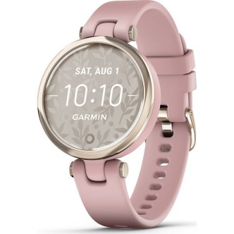 1 - Garmin Lily pink Classic Edition women's smartwatch 010-02384-13 silicone strap