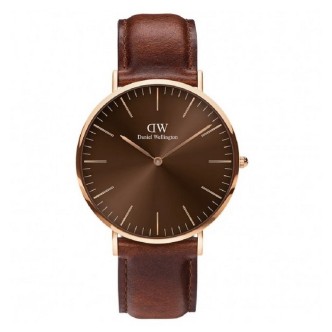 1 - Daniel Wellington Petite Classic St Mawes DW00100627 steel leather strap women's watch