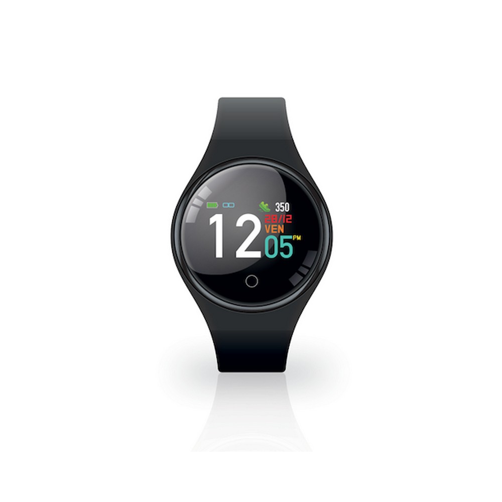 1 - Black Techmade unisex smartwatch in silicone TM-FREETIME-BK with cardio