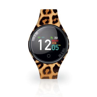 1 - Smartwatch donna Techmade leopardato con glitter TM-FREETIME-AN2 silicone