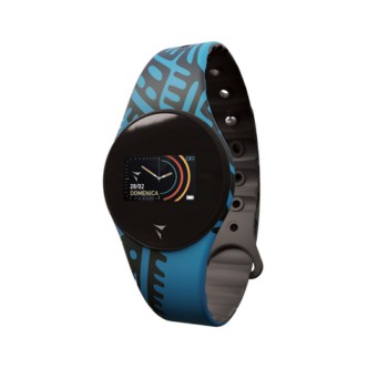 1 - Techmade woman smartwatch blue aztec pattern TM-FREETIME-AZT1 silicone