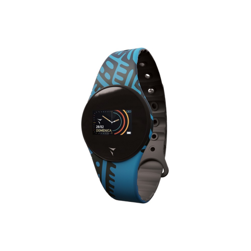 1 - Techmade woman smartwatch blue aztec pattern TM-FREETIME-AZT1 silicone