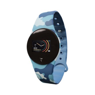 1 - Techmade Camouflage blue women's smartwatch TM-FREETIME-CAM1 silicone