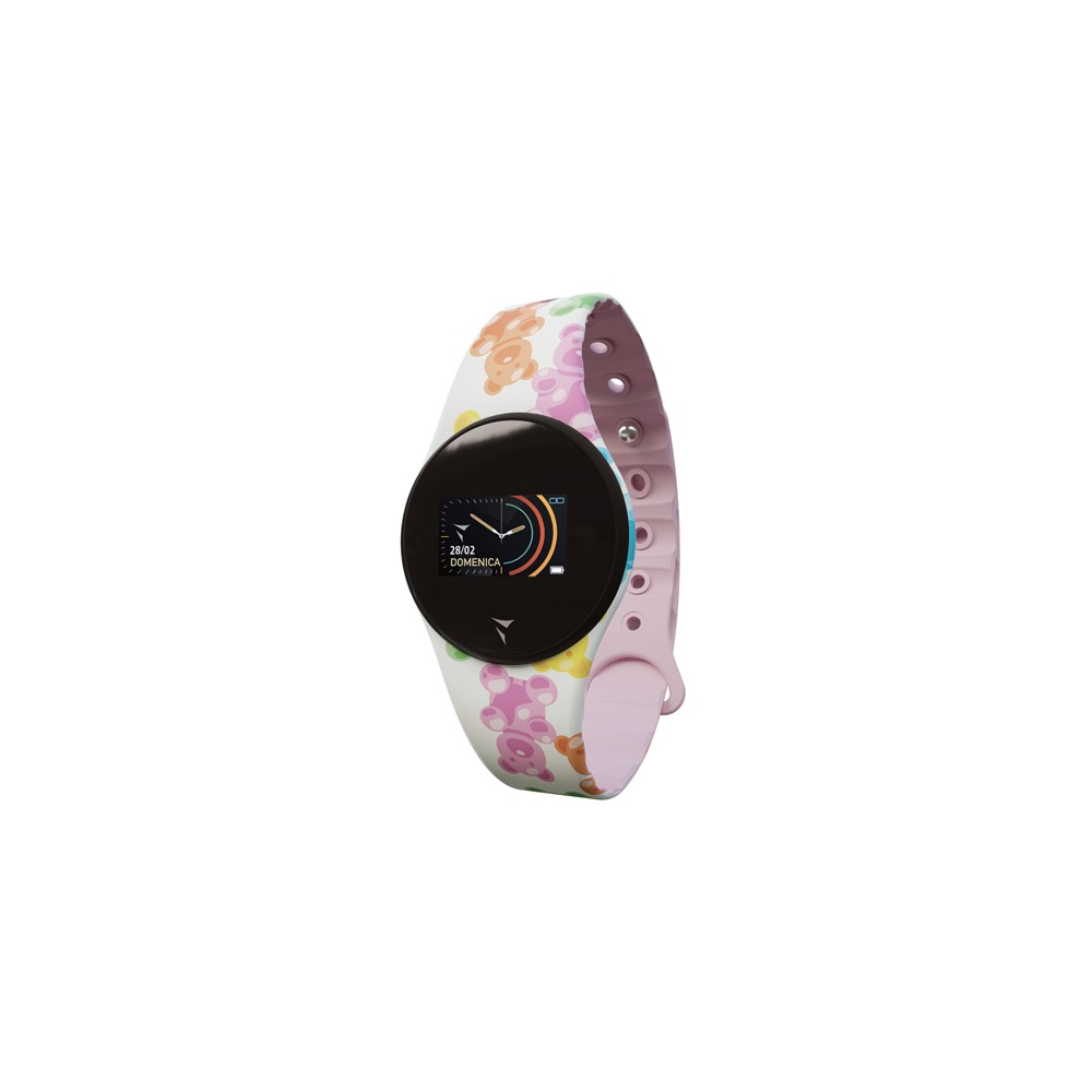 1 - Girl's smartwatch Techmade Funny pink with silicone bears TM-FREETIME-FUN4