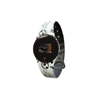 1 - Smartwatch bambino Techmade Sport bianco e nero TM-FREETIME-SPT2 silicone