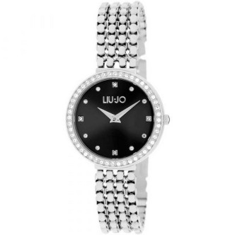 1 - Liu Jo Clear gray black background TLJ2197 steel woman watch with crystals