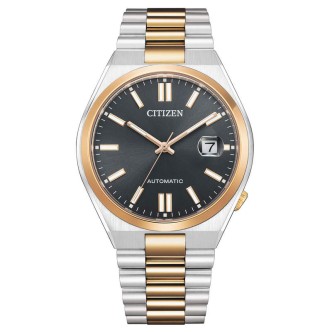 1 - Citizen Automatic Tsuyosa rosé and black steel NJ0154-80H men's watch