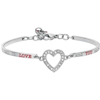 1 - Bracciale Brosway BHK166 cuore in acciaio 316L con cristalli Swarovski collezione Chakra