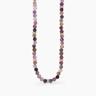 1 - Mabina multicolor faceted tourmaline woman necklace 553541 925 Silver