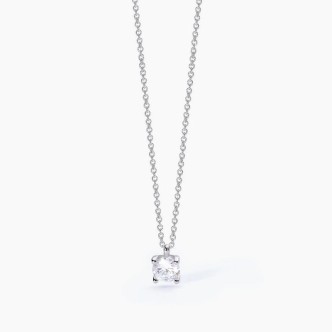 1 - Collana donna Argento Mabina punto luce con zircone 553550