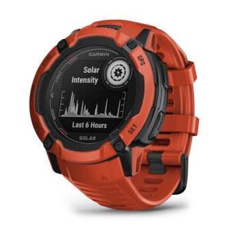 1 - Garmin Instinct 2X Flame Red solar watch 010-02805-01 silicone strap