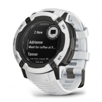 1 - Garmin Instinct 2X White Whitestone Solar Watch 010-02805-04 Silicone Strap