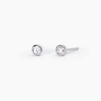 1 - Mabina silver light point woman earrings with zircons 563600